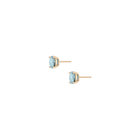 Oval Gemstone Solitaire Stud Earrings