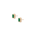 Lab Grown Emerald Heirloom Stud Earrings