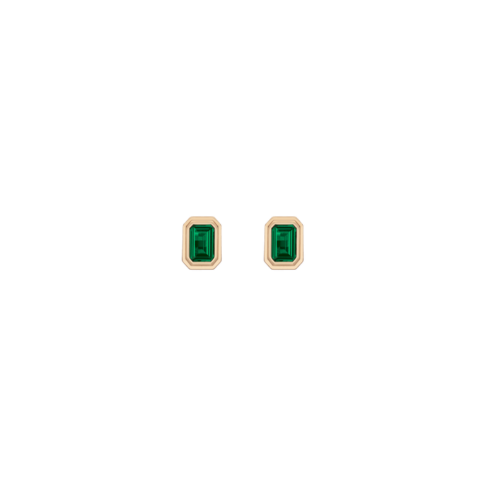 Mini Emerald Heirloom Stud Earrings