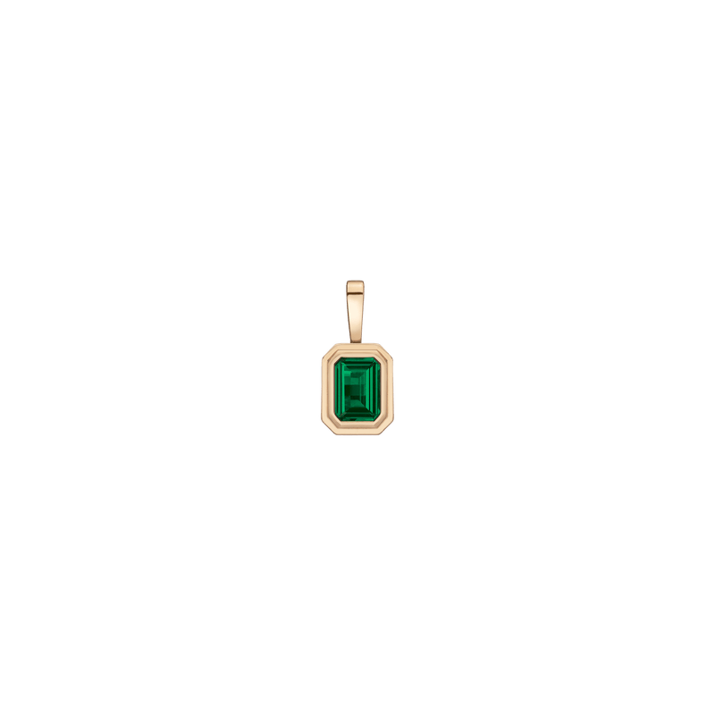 Lab Grown Emerald Heirloom Pendant