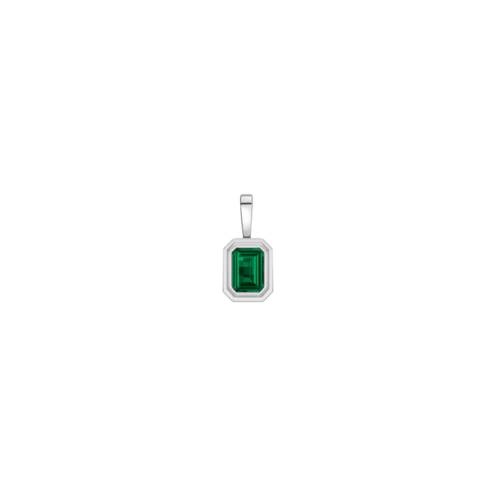 Emerald Heirloom Pendant Vermeil 14k 18k White Gold First