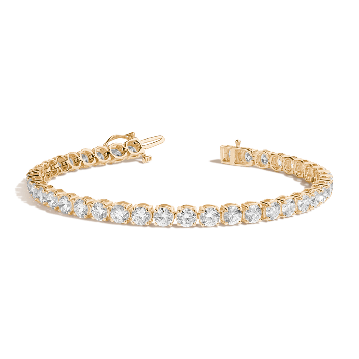 Luxury Diamond Tennis Bracelet 14K Yellow Gold 6.5in 7in 7.5in First