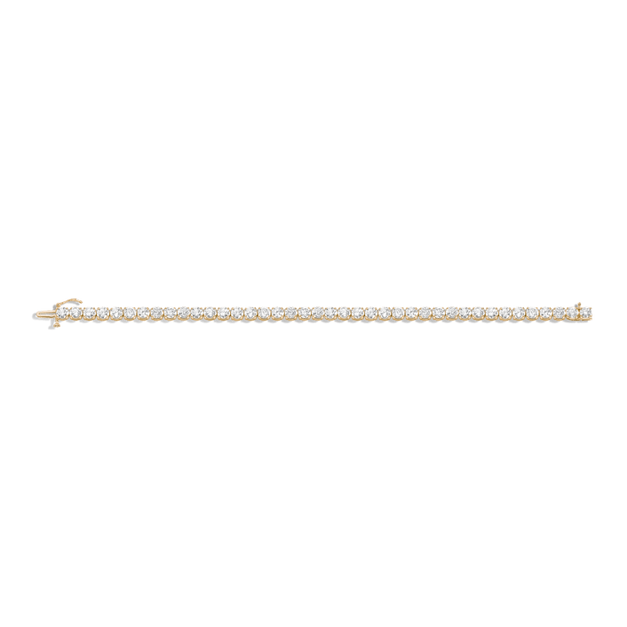 Luxury Diamond Tennis Bracelet 14K Yellow Gold 6.5in 7in 7.5in