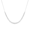 Graduated Diamond Bezel Necklace 14k 18k White Gold First