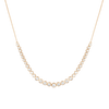 Graduated Diamond Bezel Necklace 14k 18k Yellow Gold First