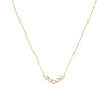 Mini Graduated Diamond Bezel Necklace 14k 18k Yellow Gold First