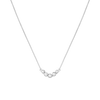 Mini Graduated Diamond Bezel Necklace 14k 18k White Gold First