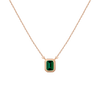 Emerald Heirloom Necklace Vermeil 14k 18k Rose Gold First