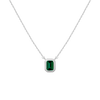 Emerald Heirloom Necklace Vermeil 14k 18k White Gold First