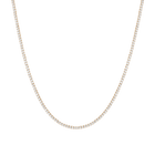 Lab Grown White Sapphire Tennis Necklace