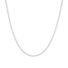 Lab Grown White Sapphire Tennis Necklace