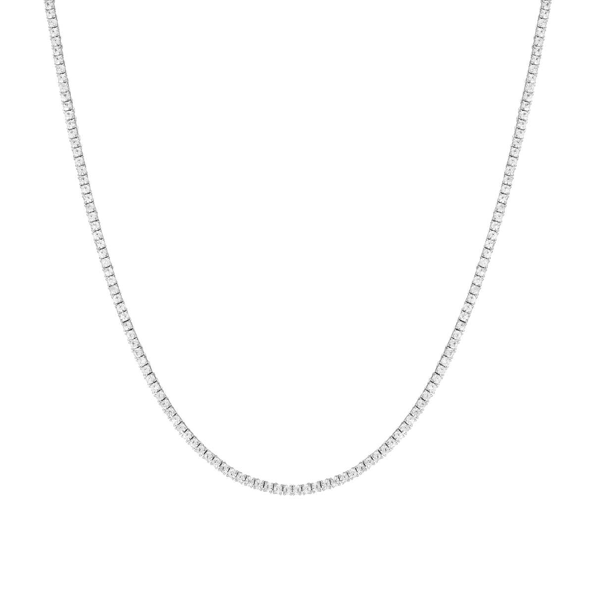 Fake diamond tennis chain discount