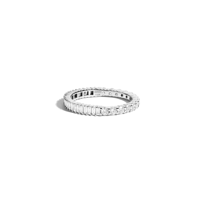 Two-in-One Mini Diamond Eternity Ring 14k 18k White Gold First