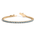 Lab Grown Aquamarine Tennis Bracelet