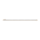 Lab Grown Aquamarine Baguette Tennis Bracelet