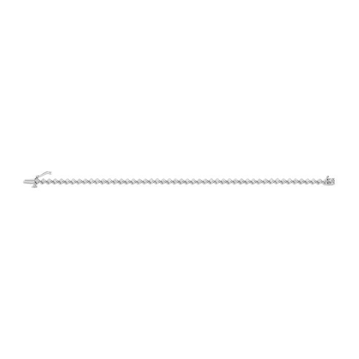 Petite Lab Grown Diamond Tennis Bracelet 14k White Gold 6.5in 7in 7.5in