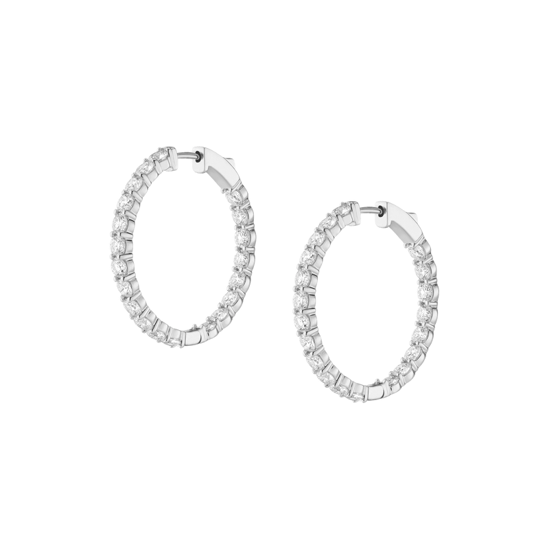4ct Luxury Lab Grown Diamond Hoops