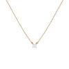 Princess Lab Grown Diamond Solitaire Necklace 14k 18k Yellow Gold First