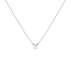 Oval Lab Grown Diamond Solitaire Necklace 14k 18k White Gold First