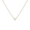 Oval Lab Grown Diamond Solitaire Necklace 14k 18k Yellow Gold First