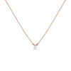 Pear Lab Grown Diamond Solitaire Necklace 14k 18k Rose Gold First