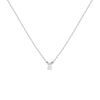 Pear Lab Grown Diamond Solitaire Necklace 14k 18k White Gold First