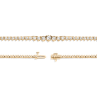 Three-Prong Graduated Tennis Necklace