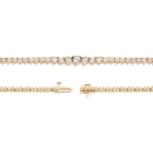 Three-Prong Graduated Tennis Necklace