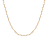 Petite Lab Grown Diamond Tennis Choker Necklace 14k 14in 16in Yellow Gold First