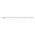 Lab Grown White Sapphire Three-Prong Tennis Bracelet