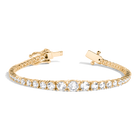 Lab Grown Diamond Graduated Modern Tennis Bracelet