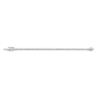Lab Grown White Sapphire Bezel Tennis Bracelet