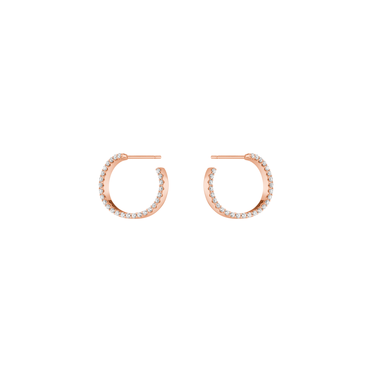 Lab Grown Diamond Wrap Earrings 14k 18k Rose Gold First