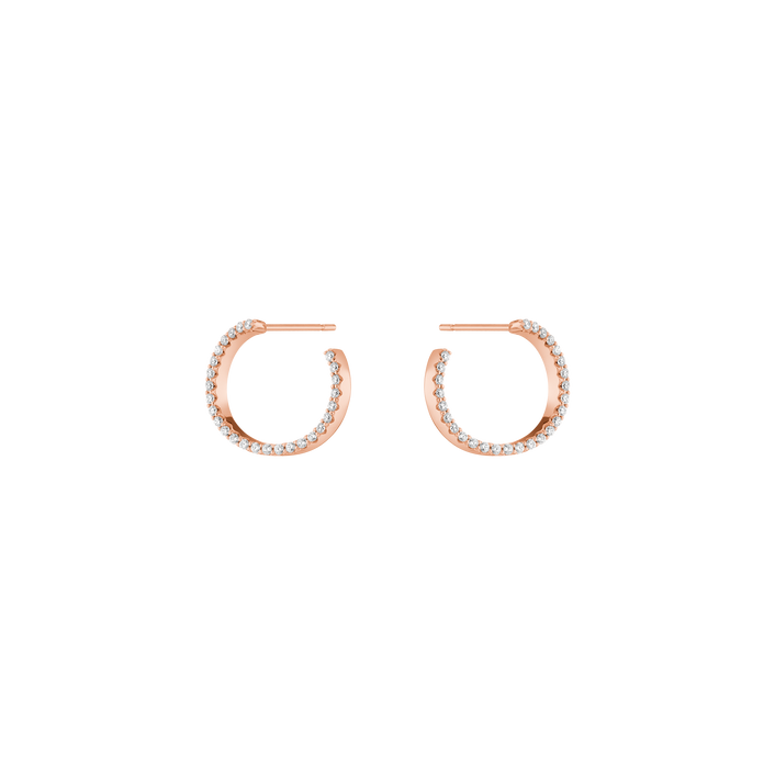 Lab Grown Diamond Wrap Earrings 14k 18k Rose Gold First