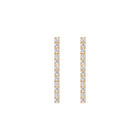 Lab Grown White Sapphire Tennis Earrings