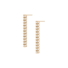 Lab Grown White Sapphire Tennis Earrings