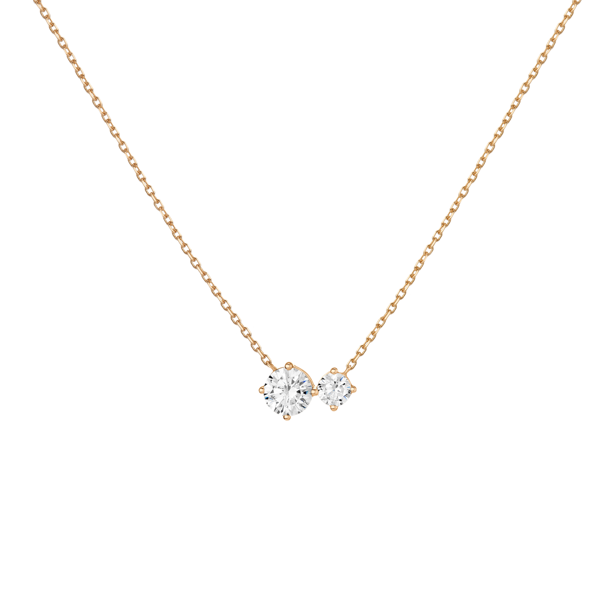 Lab Grown Diamond Duo Necklace