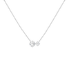 Lab Grown Diamond Duo Necklace Silver White Gold First