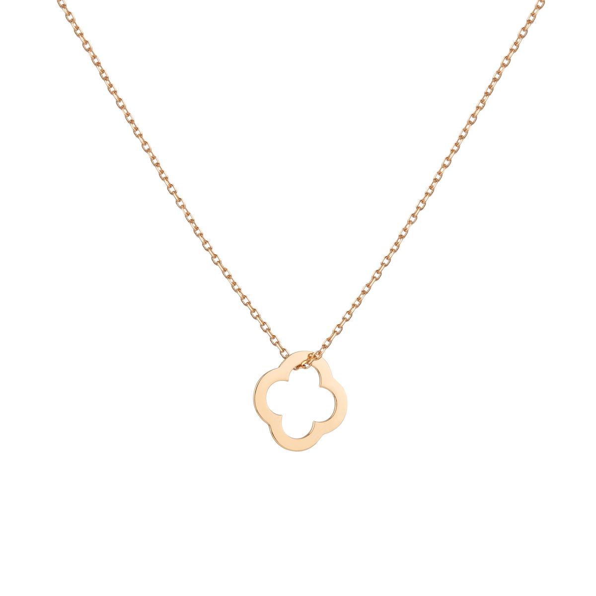 Lucky Charm Necklace 14k 18k Yellow Gold Clover First