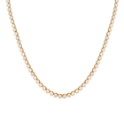 Lab Grown White Sapphire Bezel Tennis Necklace