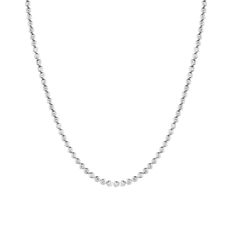 Lab Grown Diamond Bezel Tennis Necklace