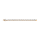 Lab Grown White Sapphire Double Row Tennis Bracelet