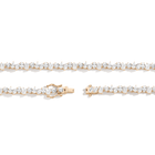 Lab Grown White Sapphire Mixed Shape Tennis Necklace