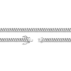 Lab Grown White Sapphire Double Row Tennis Necklace