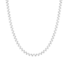 Floating Lab Grown White Sapphire Tennis Necklace