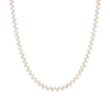 Floating White Sapphire Tennis Necklace Vermeil Yellow Gold 16in First