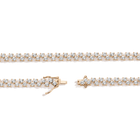 Floating Lab Grown White Sapphire Tennis Necklace