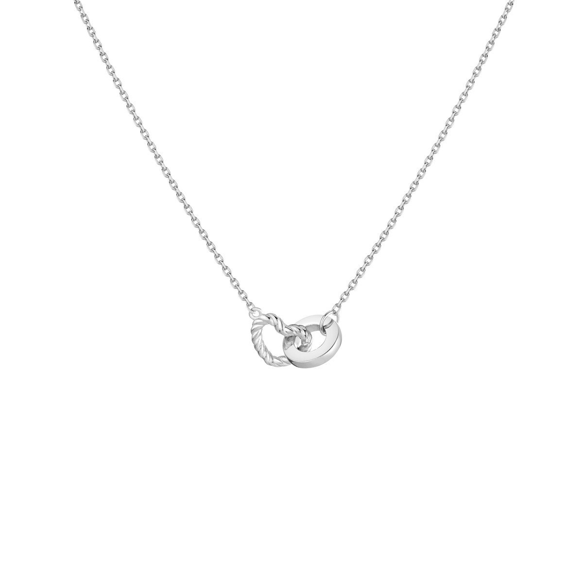 Heart Connection Necklace Vermeil 14k 18k White Gold 18in First