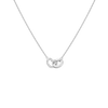 Heart Connection Necklace Vermeil 14k 18k White Gold 18in First