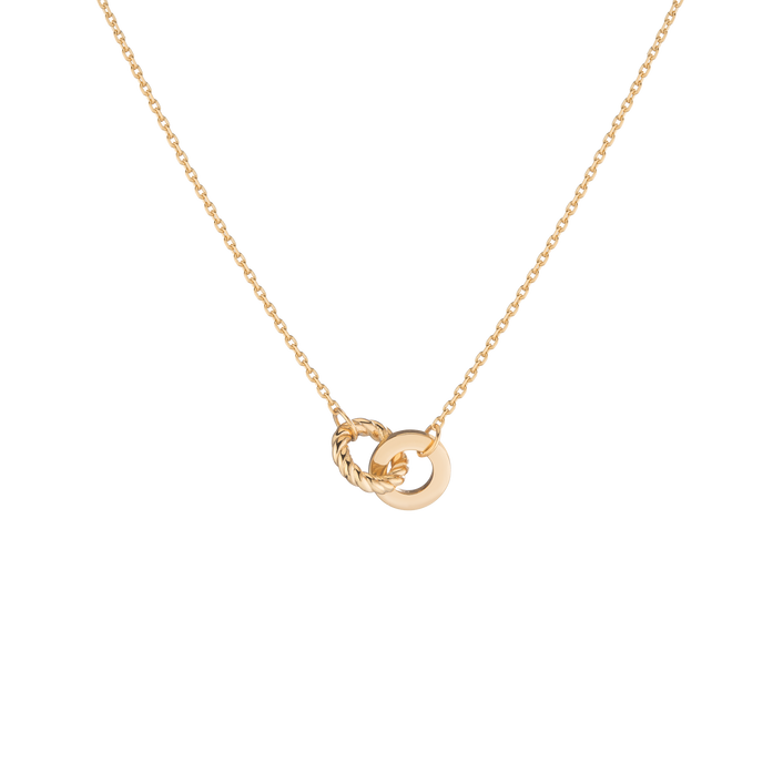 Twist Connection Necklace Vermeil 14k 18k Yellow Gold 18in First